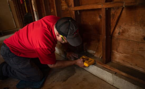 Sealing up a garage wall to prevent mice