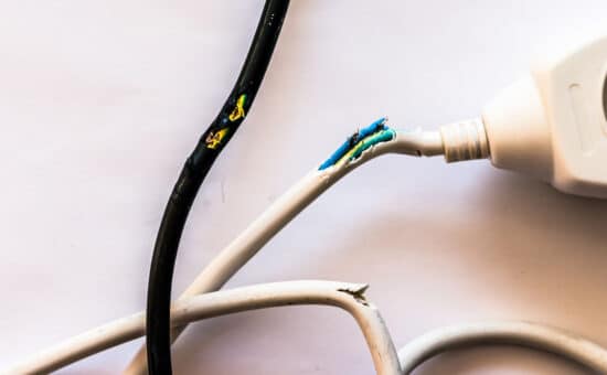 mouse chewed wire